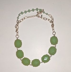 Lime green pendant necklace